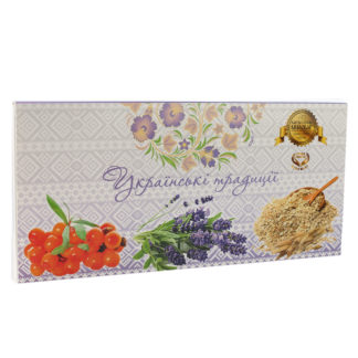 Набір Українські традиції "Вівсяний скраб,Лаванда,Обліпиха"(Фіолетовий)