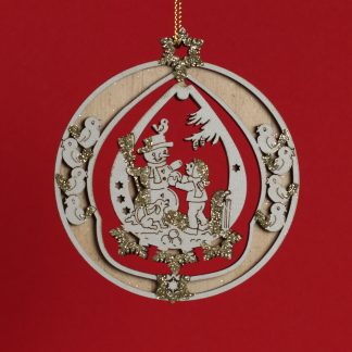 Іграшка "Сніговик і дитина" 3Д