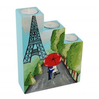 Підсвічник потрійний "Кохання в  Парижі”