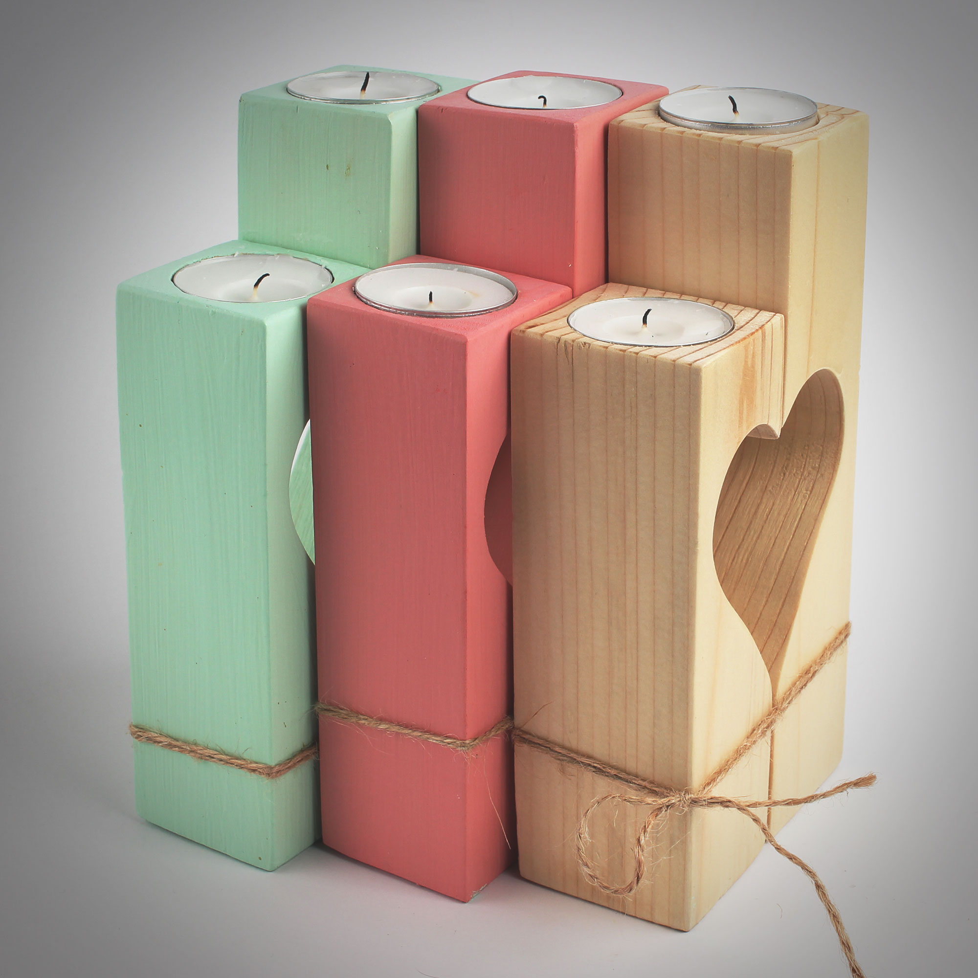 Підсвічник "Серце" натуральний - Зображення 5