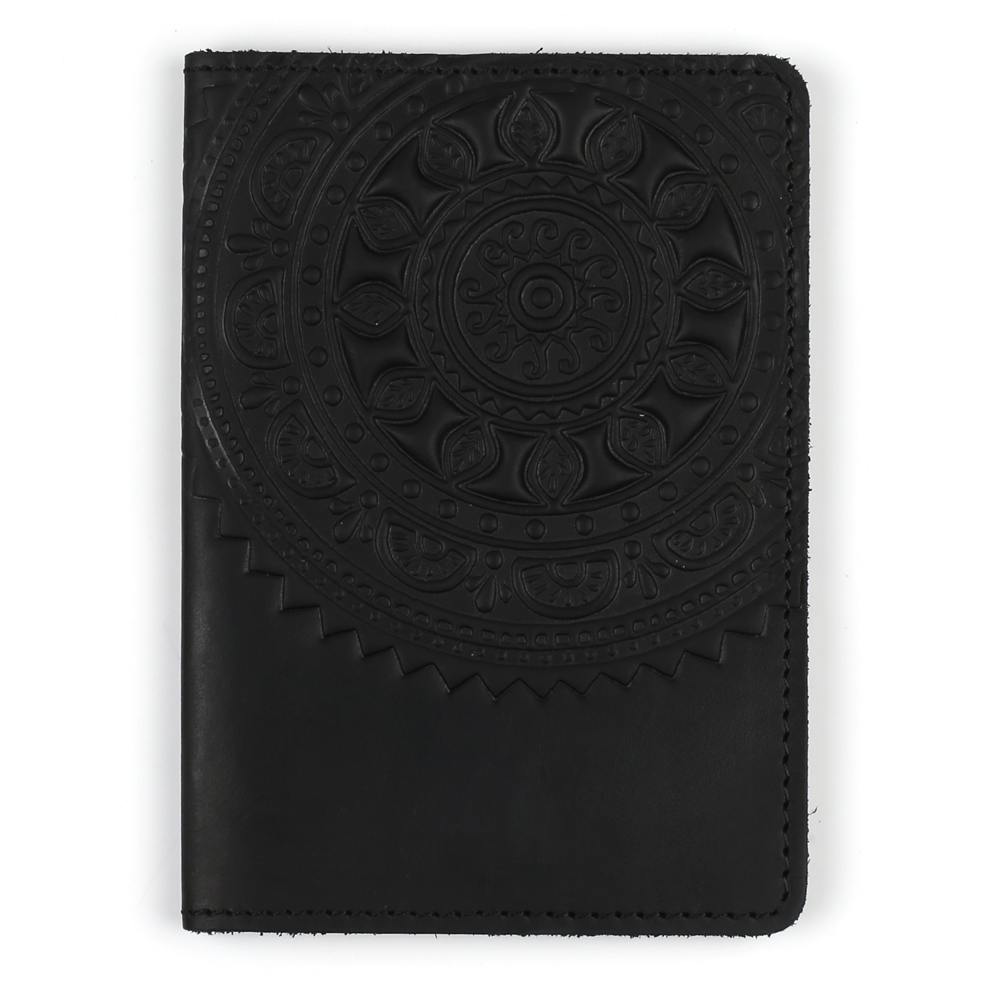 Обкладинка на паспорт чорна "Сонце Карпат" - Зображення 4