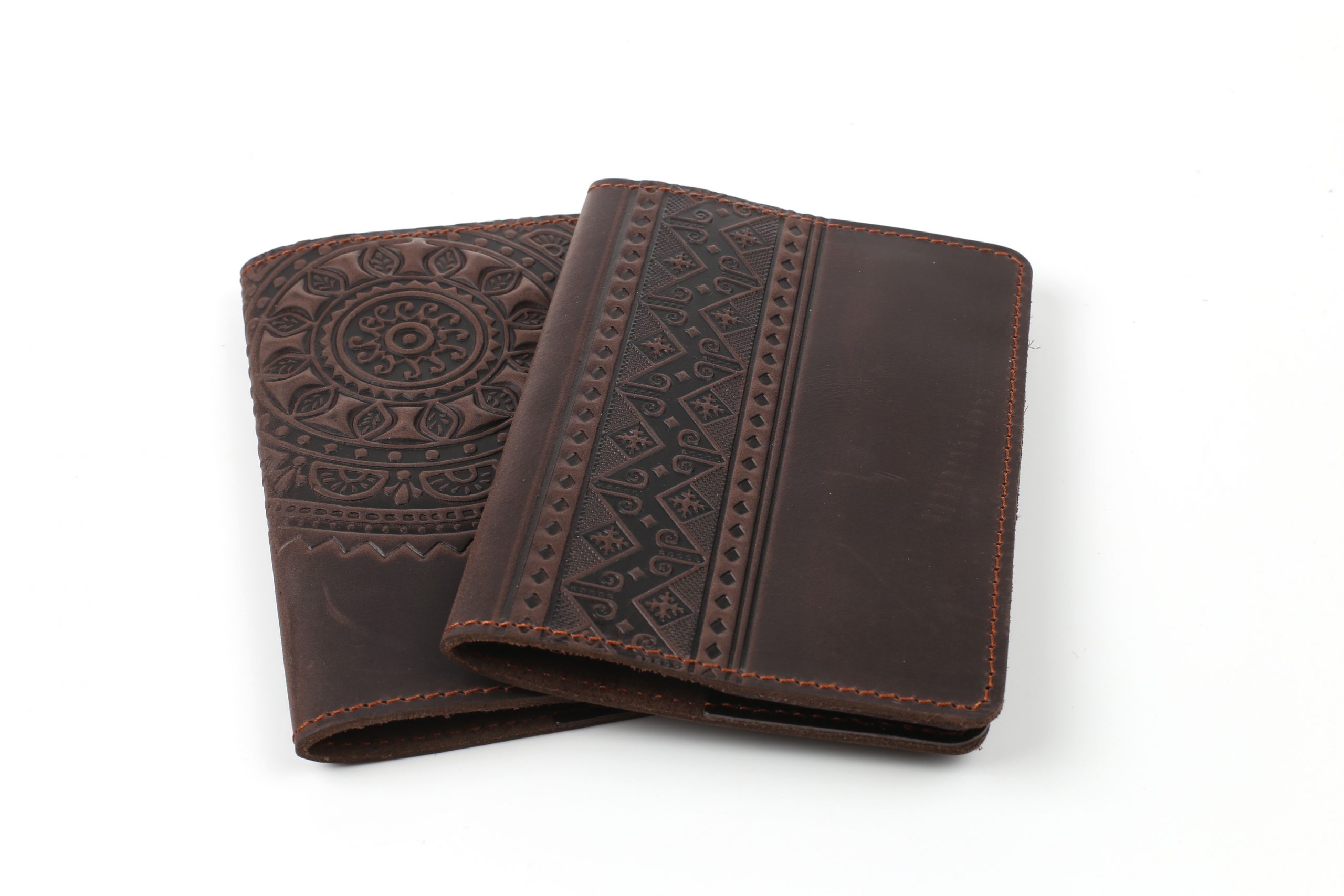 Обкладинка на паспорт коричнева "Геометрія" - Зображення 2