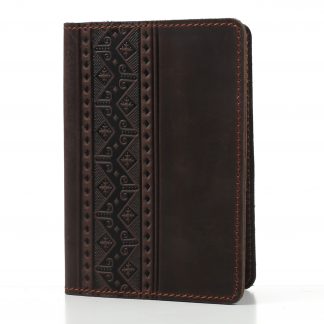 Обкладинка на паспорт коричнева "Геометрія"