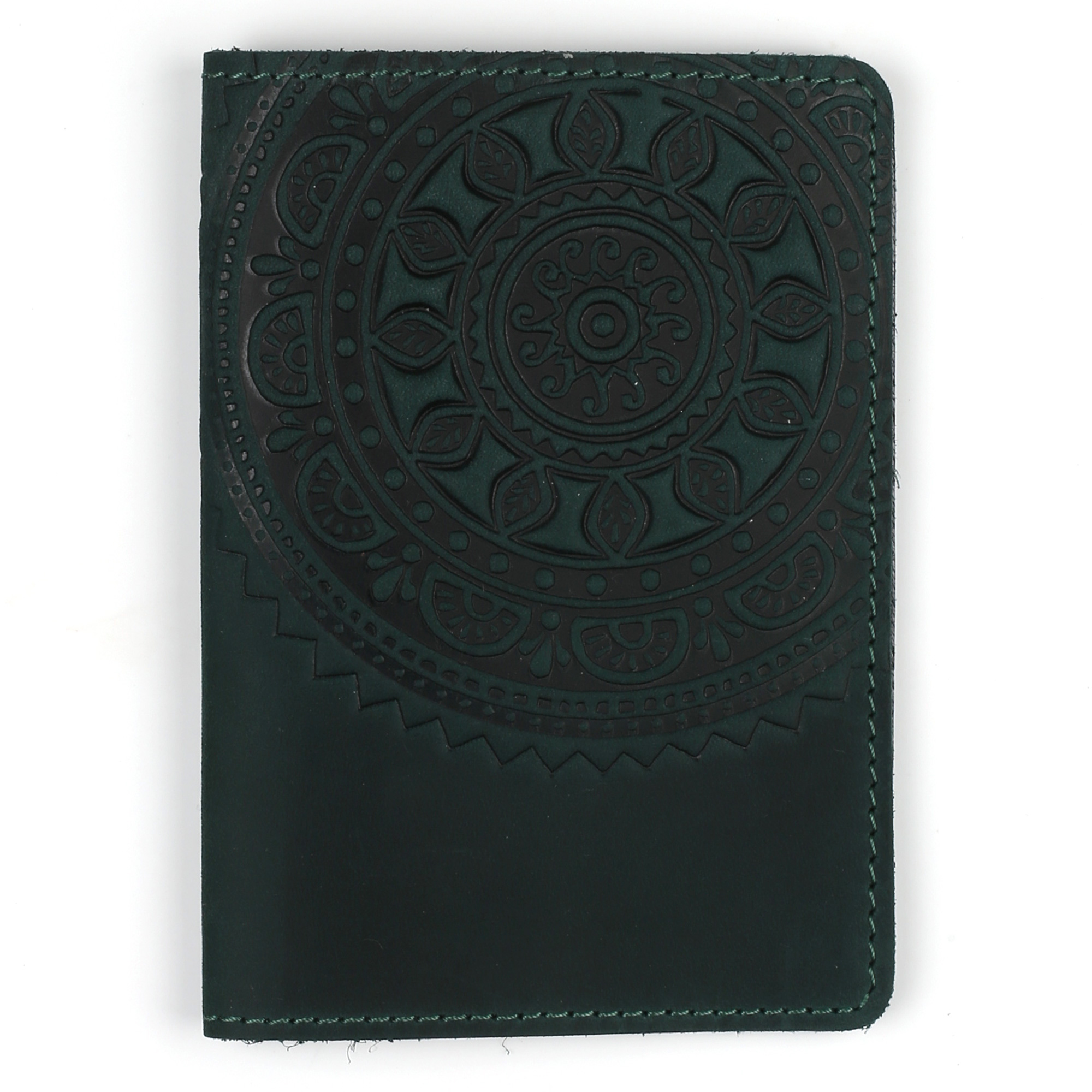 Обкладинка на паспорт зелена "Сонце Карпат" - Зображення 4