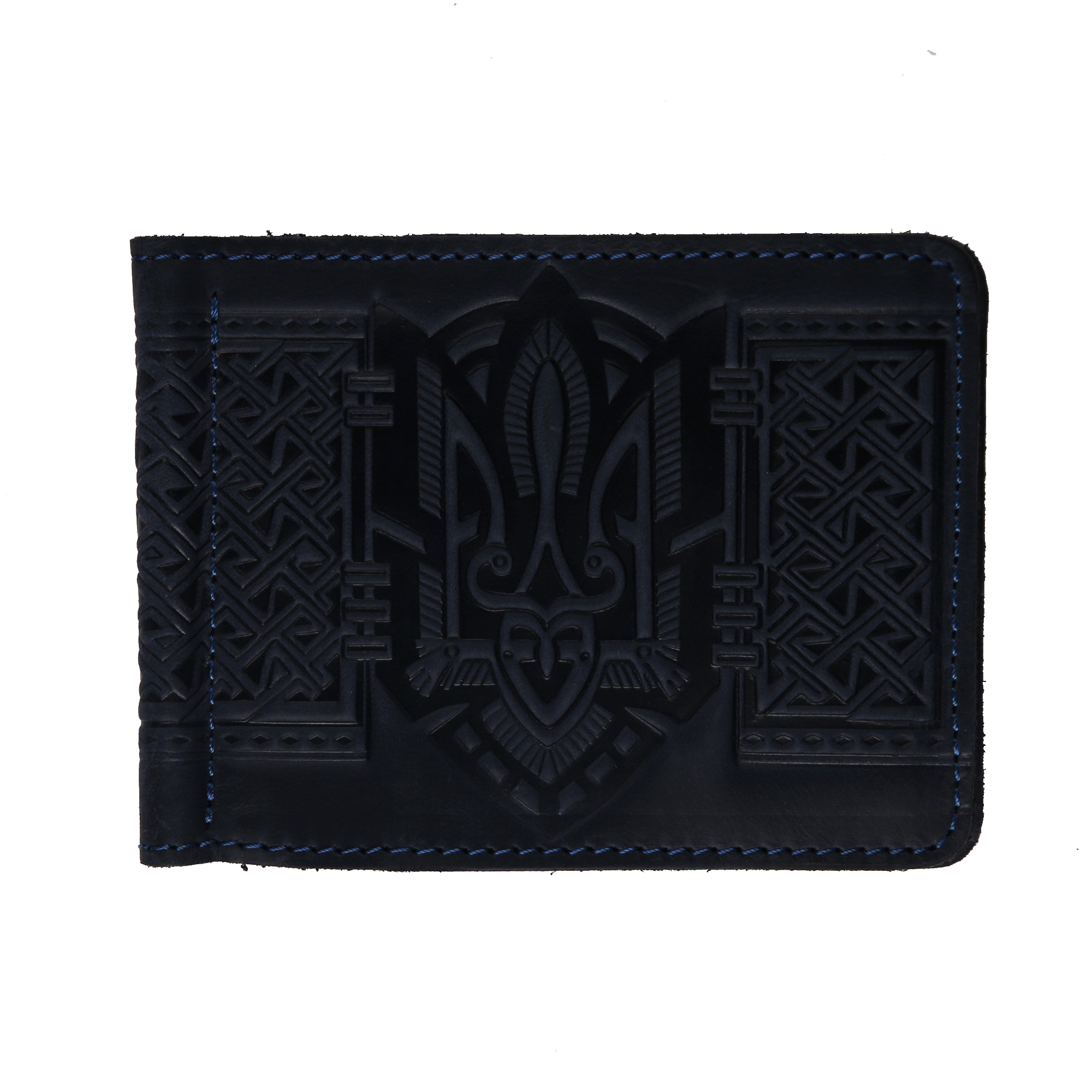 Зажим для грошей чорний "герб"