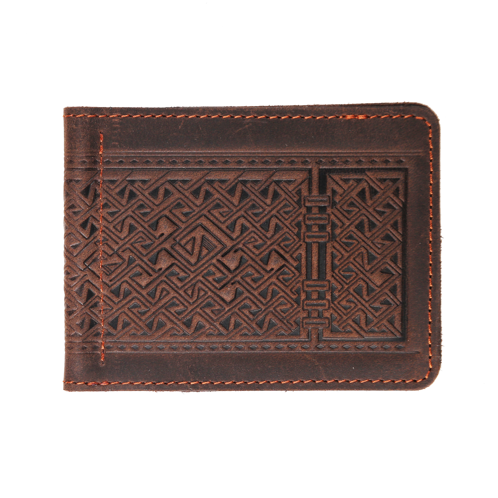 Зажим для грошей коричневий "герб" - Зображення 3