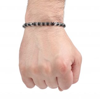 Браслет чорно-білий