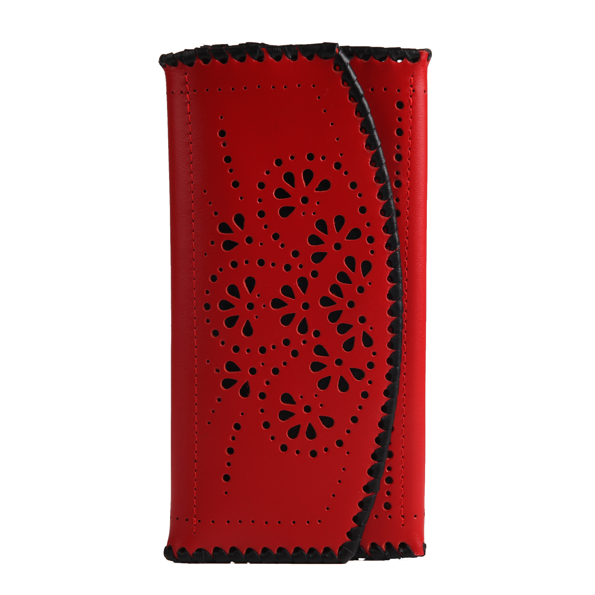 Гаманець довгий, вирізаний, червоно-чорний - Зображення 4