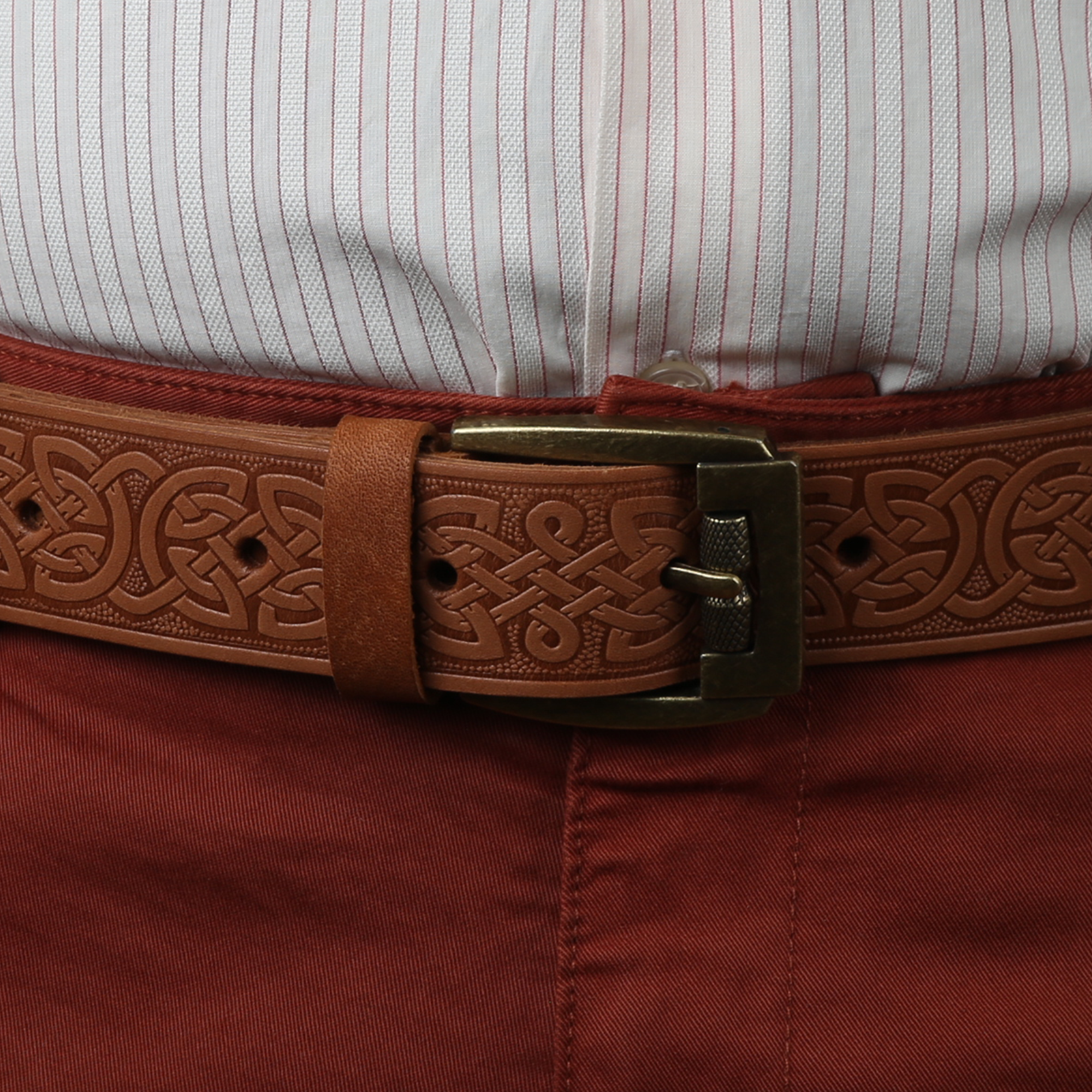 Ремінь Вязь, рудий - Зображення 5