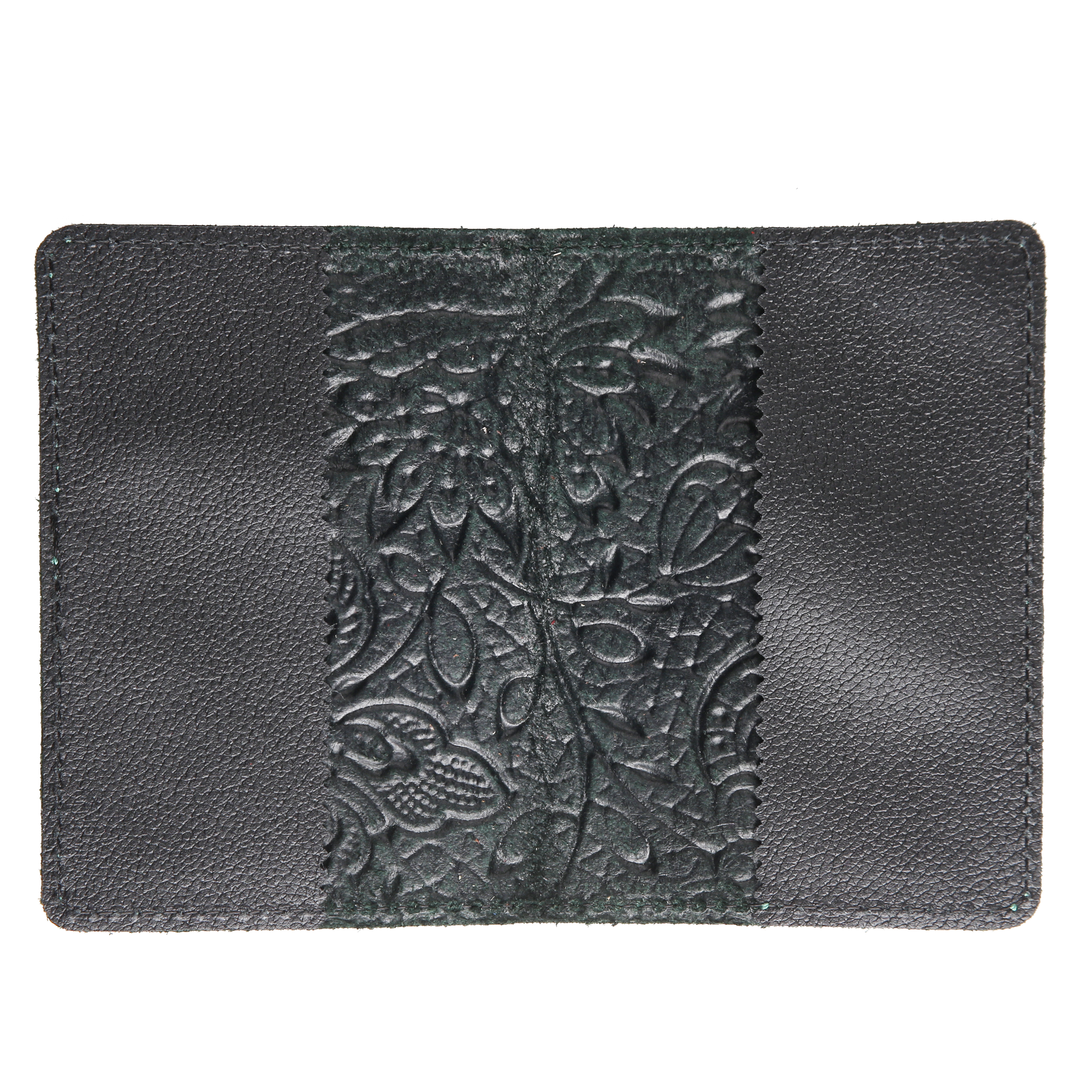 Обкладинка на паспорт зелена "Квіти" - Зображення 4