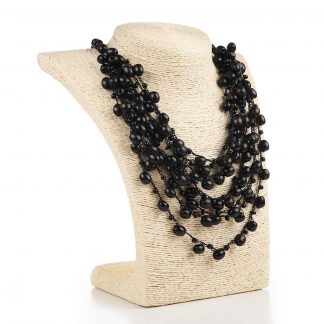 Намисто дерев'яне чорне