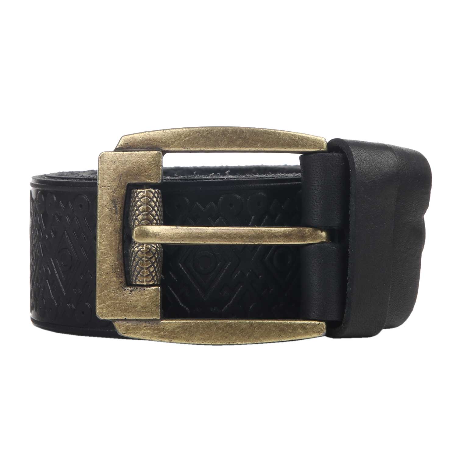 Ремінь з орнаментом (чорний, ромб) - Зображення 2