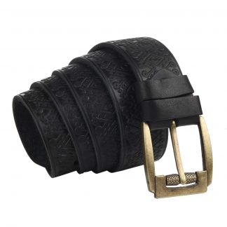Ремінь з орнаментом (чорний, ромб)