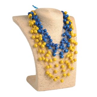 Намисто синьо-жовте