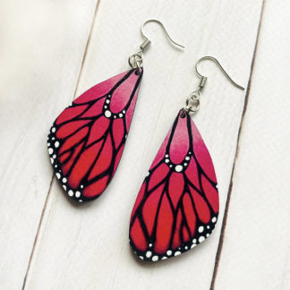 Дерев'яні сережки з розписом 4