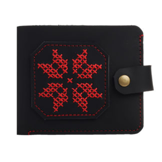Гаманець з вишивкою чорний