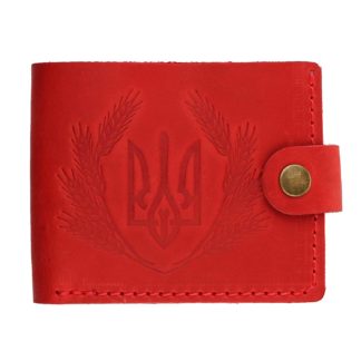 Гаманець червоний складений герб (наш бренд)