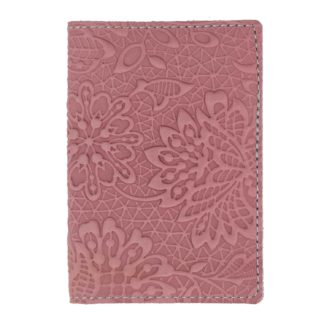 Обкладинка на паспорт "Квітка"рожева