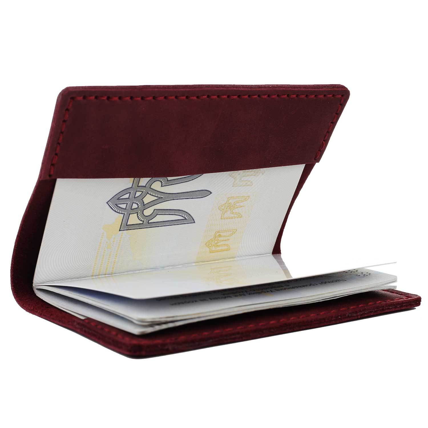 Обкладинка на паспорт бордова - Зображення 2