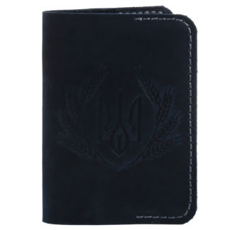 Обкладинка на паспорт "Тризуб" синій