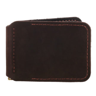 Зажим для грошей коричневий