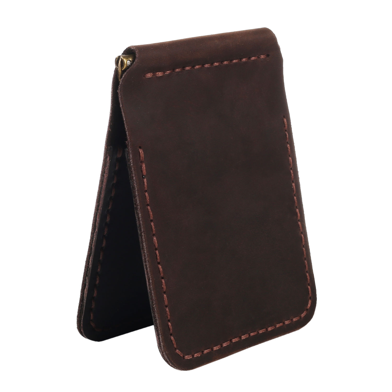 Зажим для грошей коричневий - Зображення 3