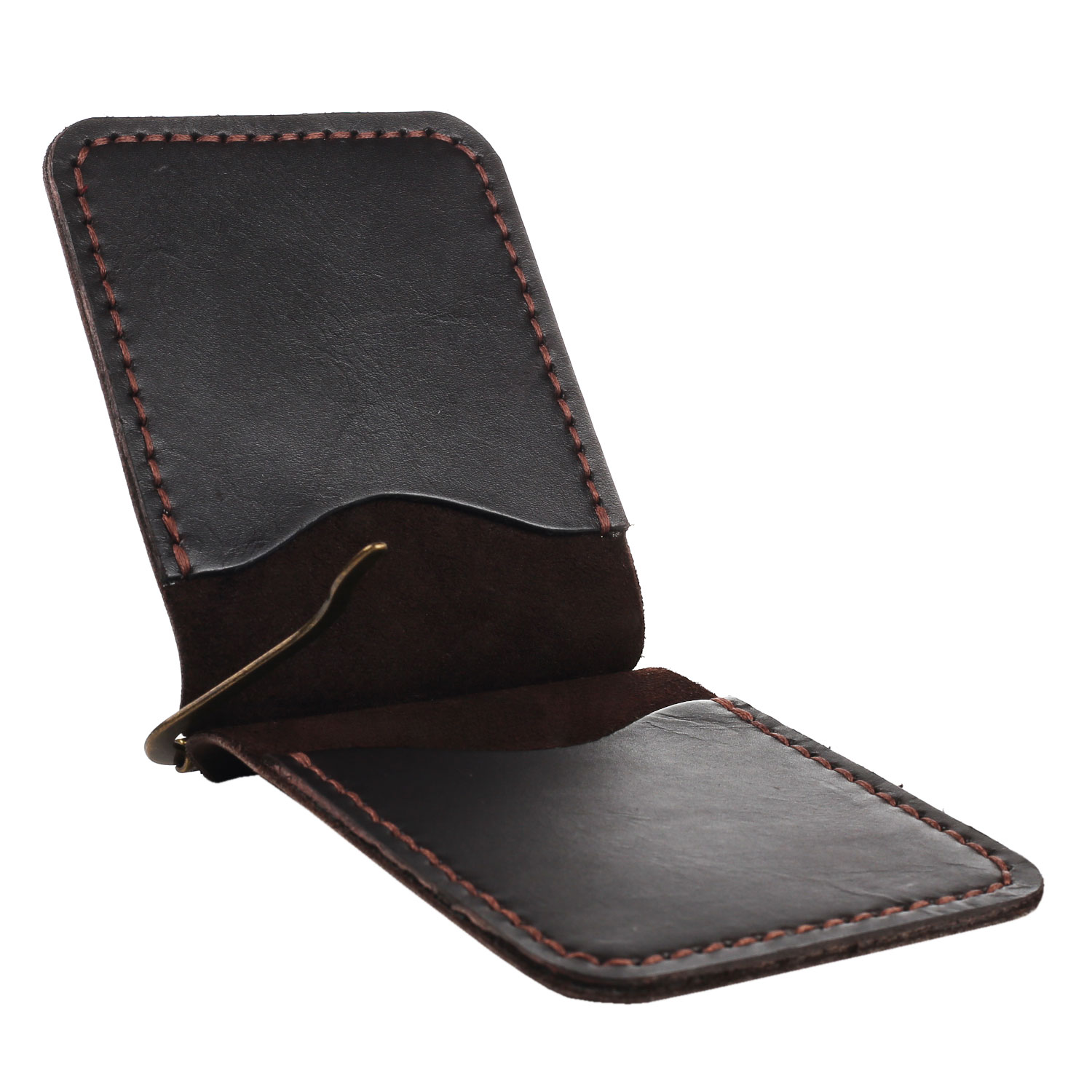 Зажим для грошей коричневий - Зображення 4