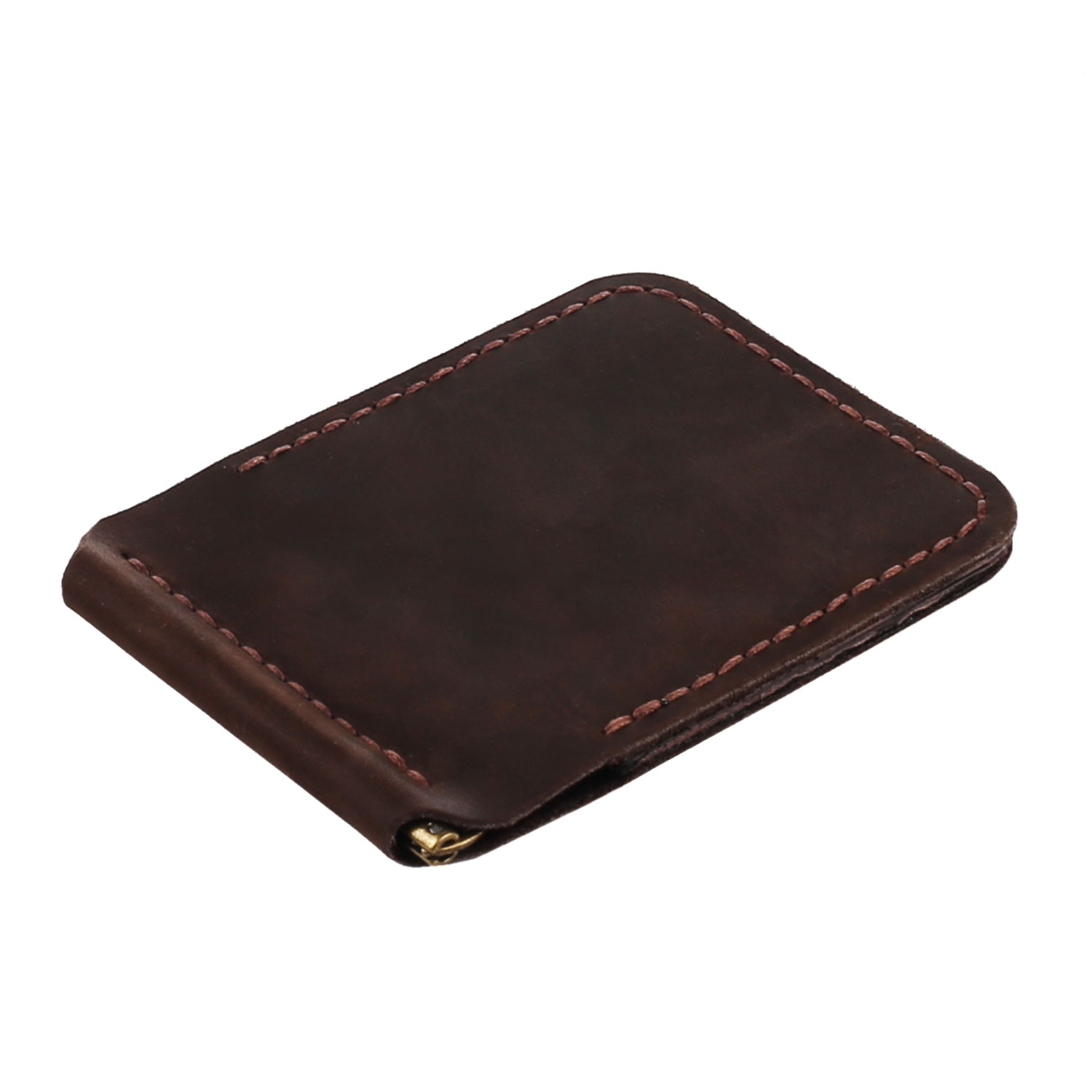 Зажим для грошей коричневий - Зображення 2