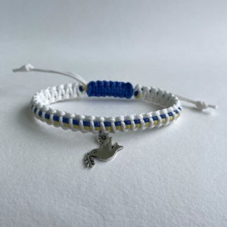 Браслет плетений "Пташка" з кулоном 3