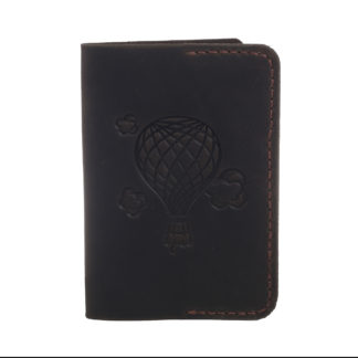 Обкладинка на паспорт "Куля" коричнева