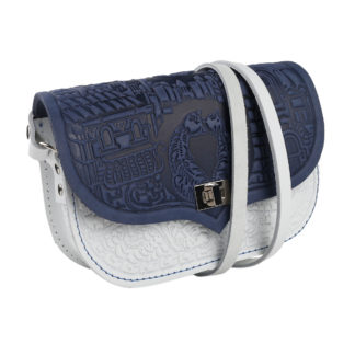 Сумка "Котики" синьо-біла