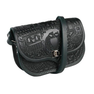 Сумка "Котики" темно зелена