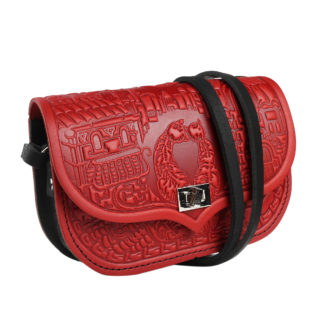 Сумка "Котики" червона з чорним