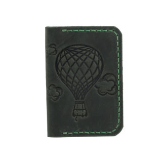 Обкладинка для документів(картхолдер) зелена "Куля"