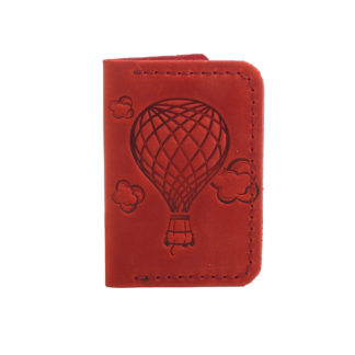 Обкладинка для документів(картхолдер) червона "Куля"