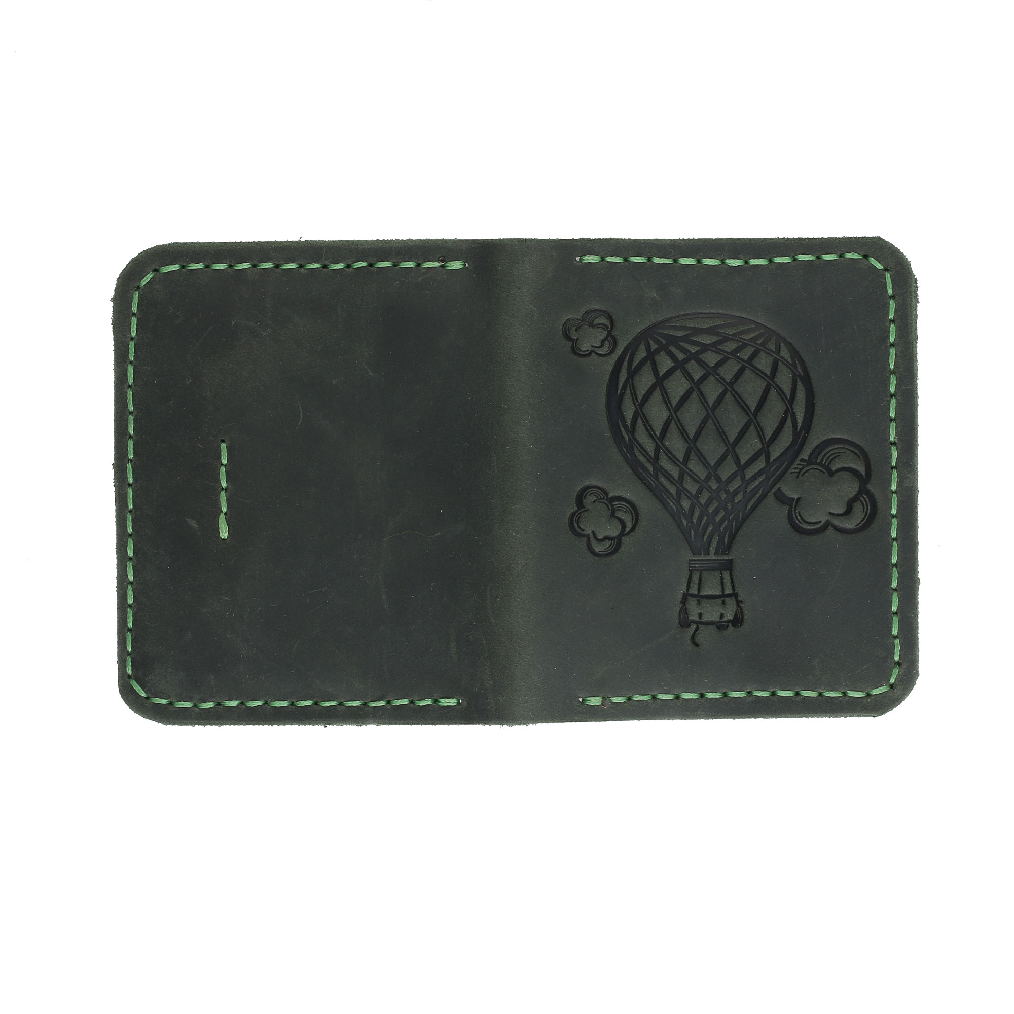 Обкладинка для документів(картхолдер) зелена “Куля” - Зображення 2