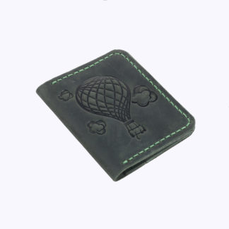 Обкладинка для документів(картхолдер) зелена “Куля”