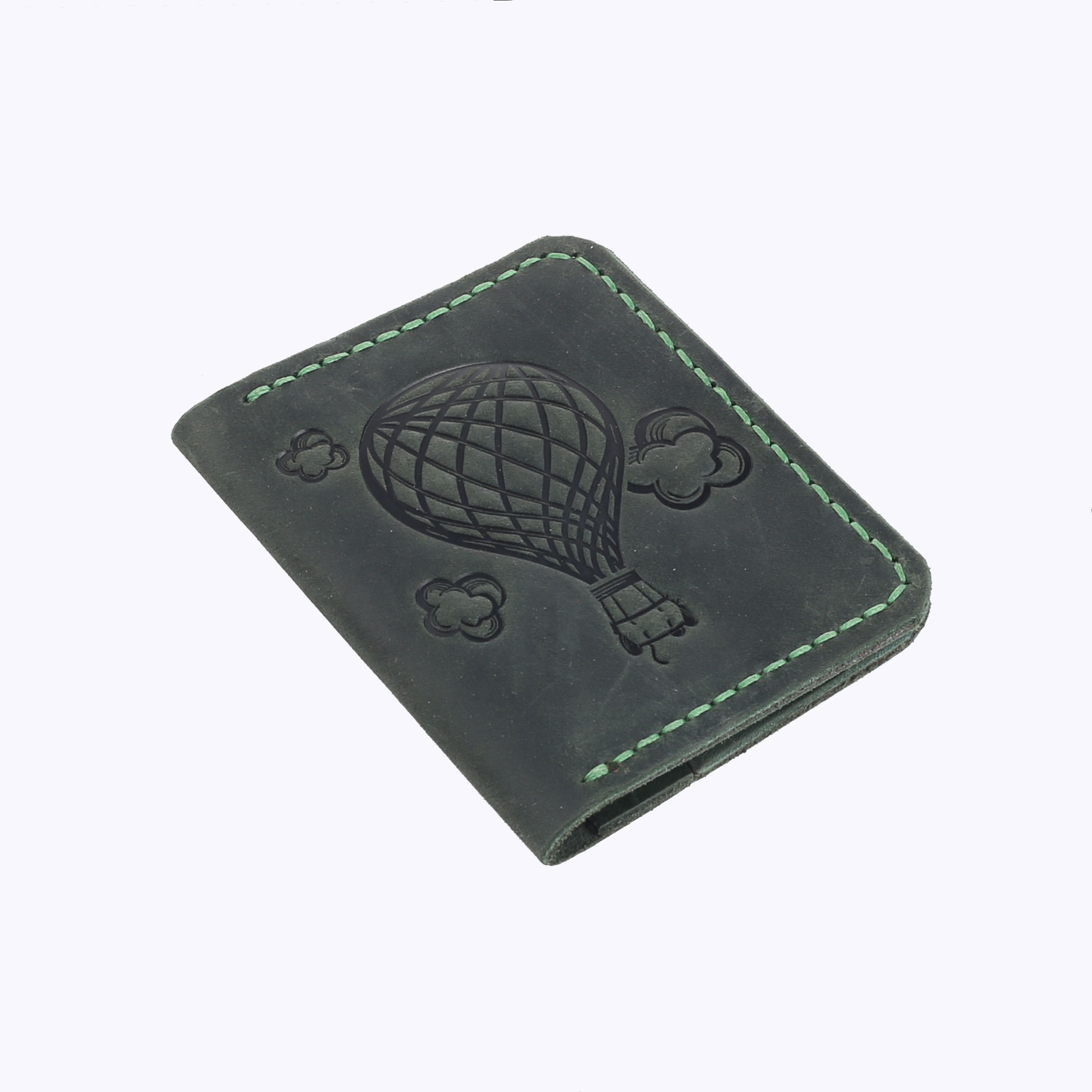 Обкладинка для документів(картхолдер) зелена “Куля”