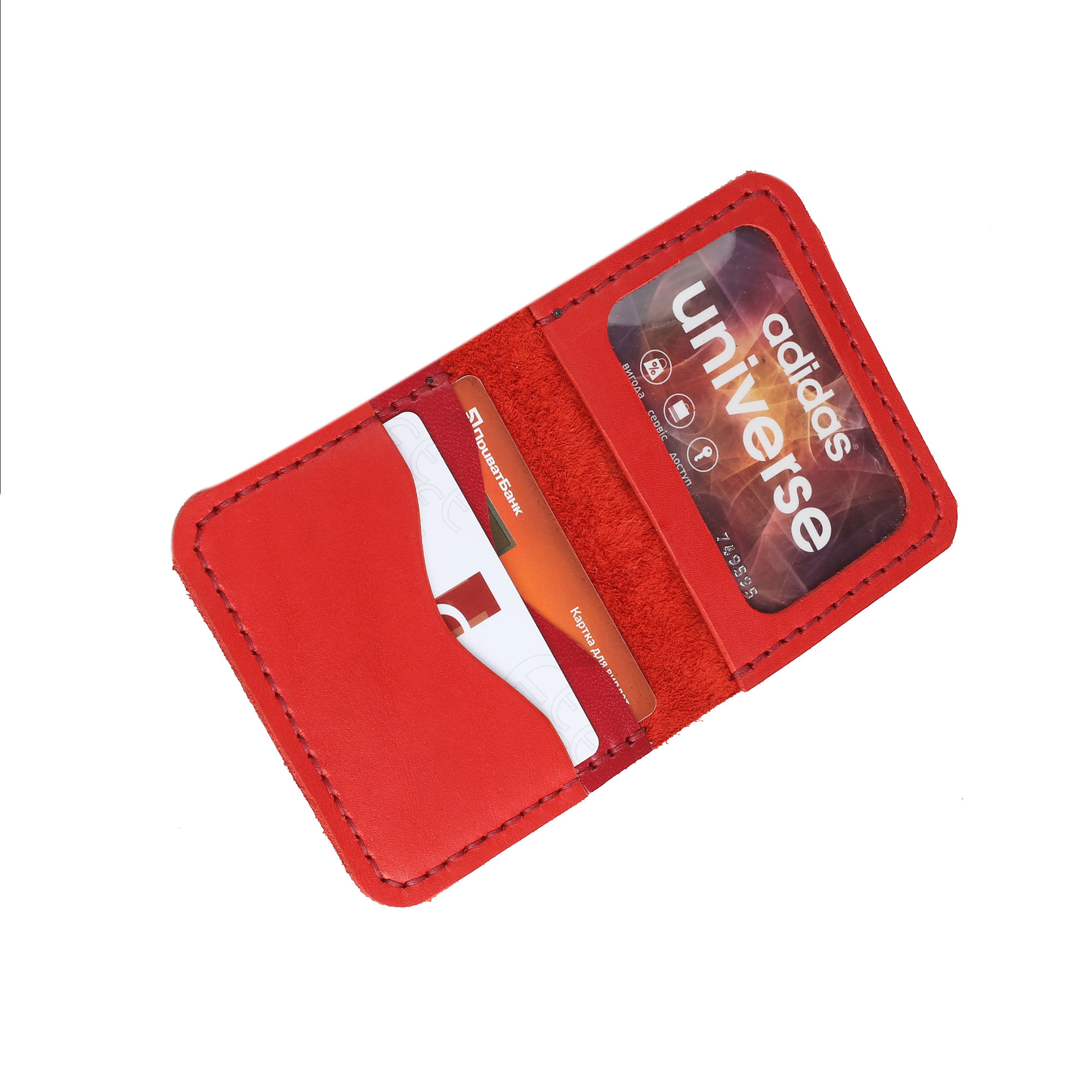 Обкладинка для документів(картхолдер) червона “Куля” - Зображення 4