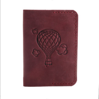 Обкладинка на паспорт “Куля” бордова