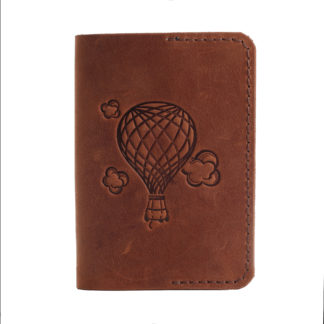 Обкладинка на паспорт “Куля” коньяк