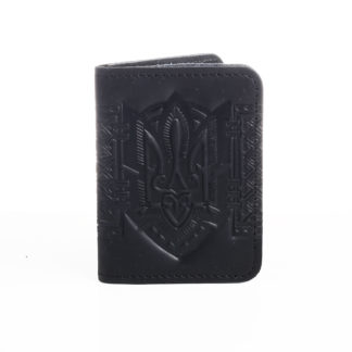 Обкладинка для документів(картхолдер) чорна ”Герб”