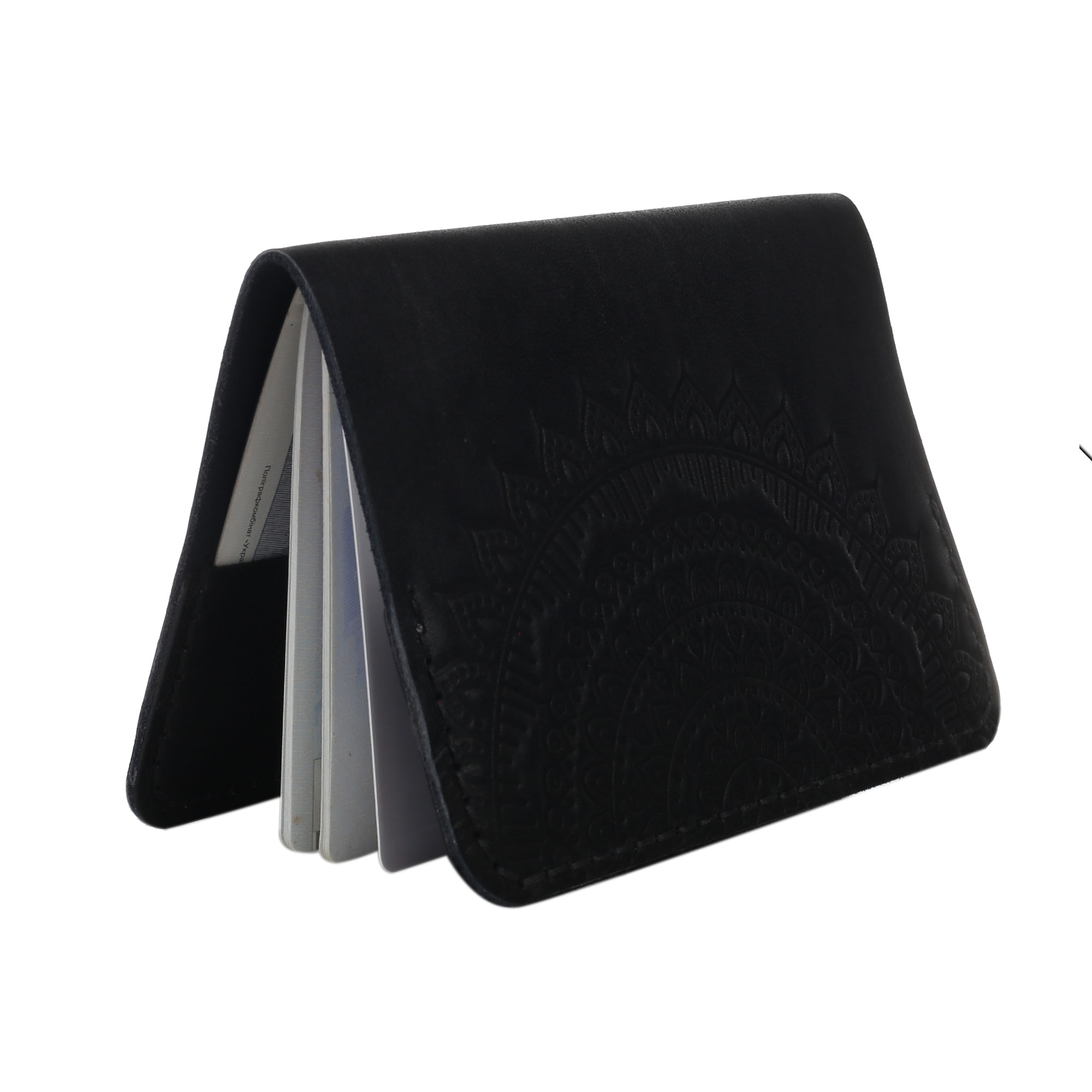 Обкладинка на паспорт чорна "Мандала" - Зображення 2