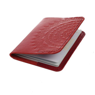 Обкладинка на паспорт червона “Мандала”