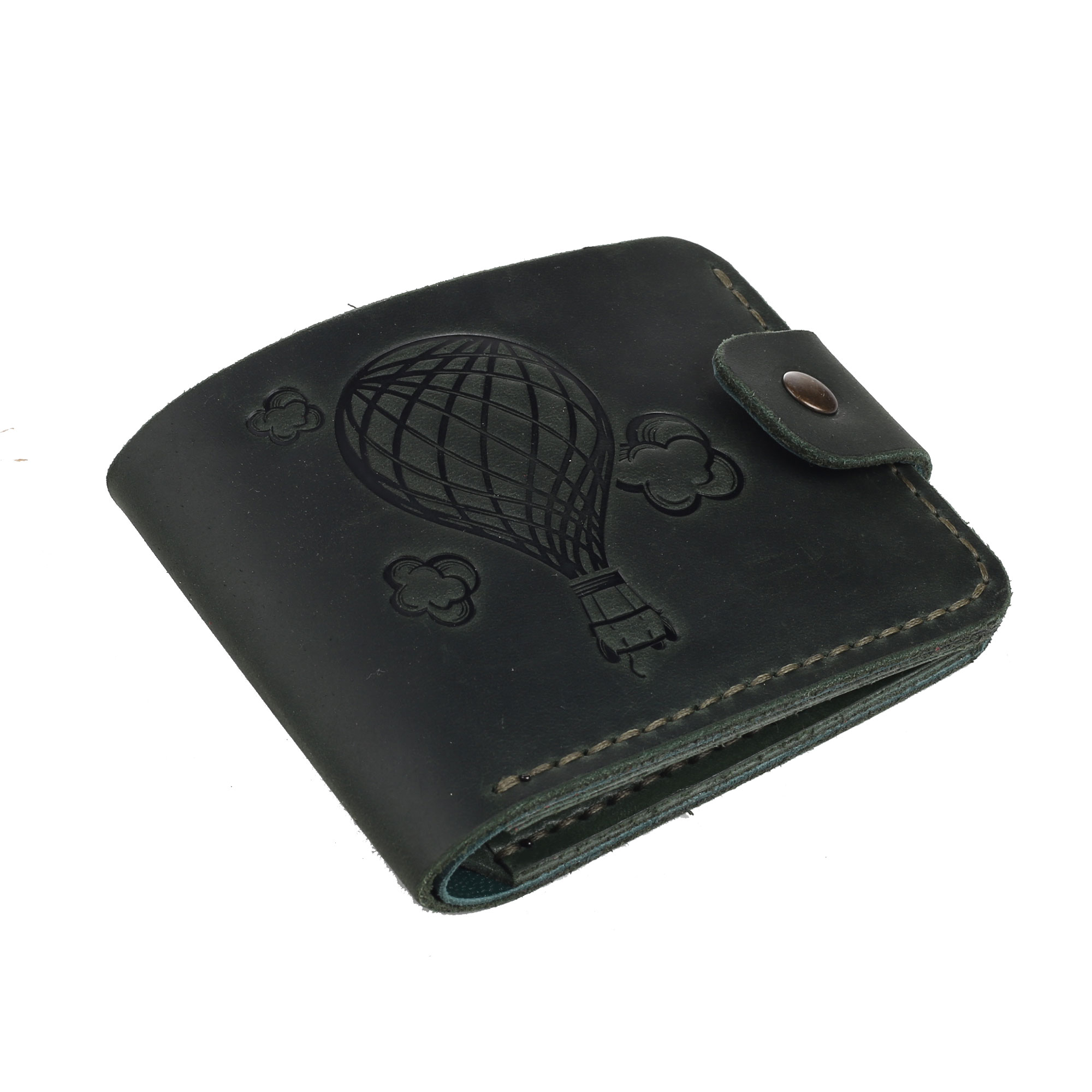 Гаманець складений зелений "Куля"