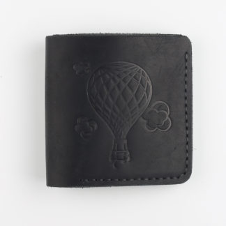 Гаманець квадратний чорний "Куля"