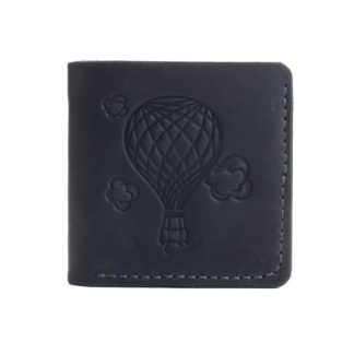 Гаманець квадратний синій "Куля"