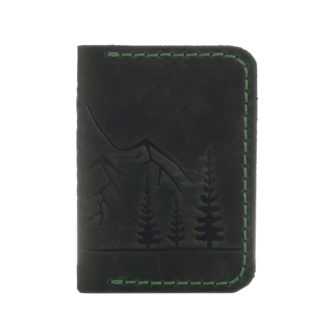 Обкладинка для документів (ID-паспорт) зелена Ліс