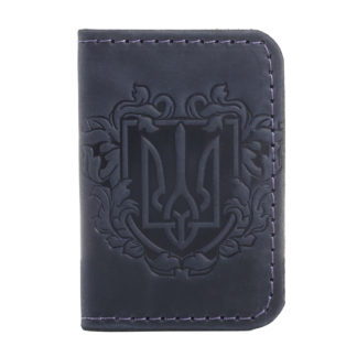 Обкладинка для документів (ID-паспорт) синя Герб