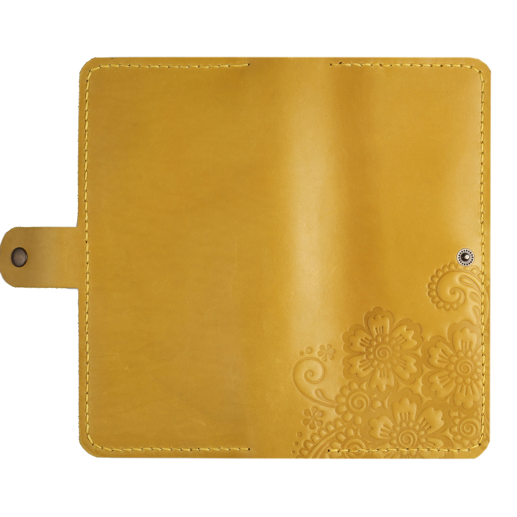 Гаманець лонгер “Квіти” жовтий - Зображення 4